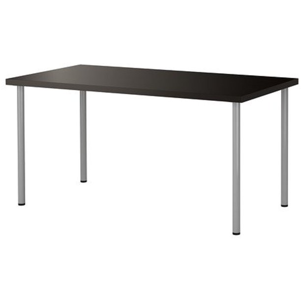 Ikea Linnmon Table Set Black, Silver 59