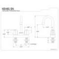 thumbnail image 2 of Kingston Brass KB460 Vista 4"Centerset Bar Faucet, Polished Chrome, 2 of 2