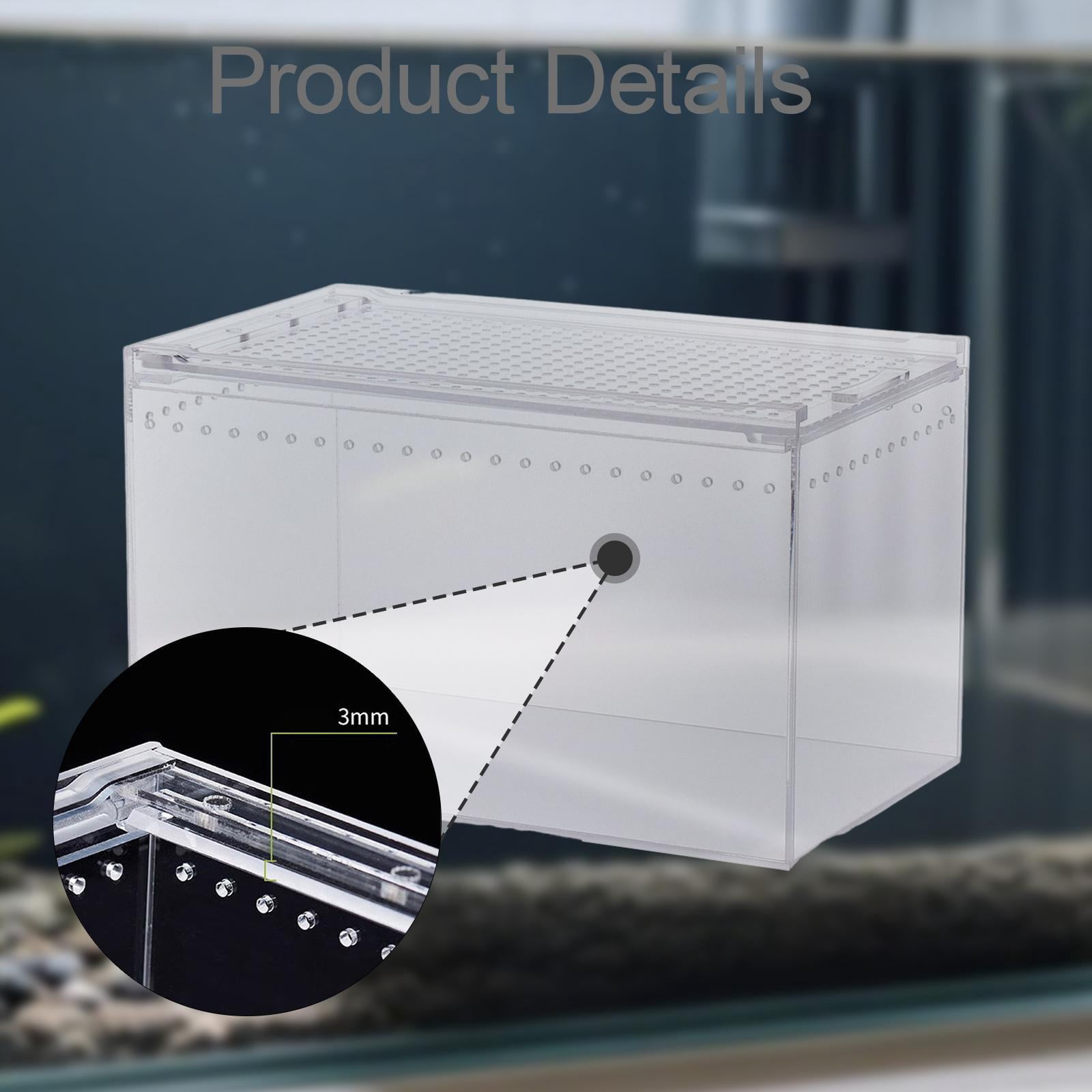 EHJRE Reptile Terrarium Professional Enclosure Cage for Snake Hermit Crabs Lizards