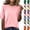 #01 Pink, variant on Women's Soft Wool Blend Tops Short Sleeve Crew Neck Knit Sweater Shirts Breathable Comfort Business Casual Summer Elegant Blouses, #01 Blue, L