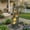 B, variant on Rock Waterfall Outdoor Fountain with LED Lights Resin Stone Garden Fountain Tiered Cascading Water Feature for Patio Lawn Backyard Decor
