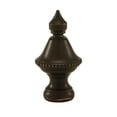 thumbnail image 2 of Beaded Knob Lamp Finial Spire Oiled Bronze 1.5"h, 2 of 4
