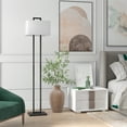 thumbnail image 5 of Evelyn&Zoe Adair 68" Tall Floor Lamp with Fabric Shade, Blackened Bronze/White, 5 of 8