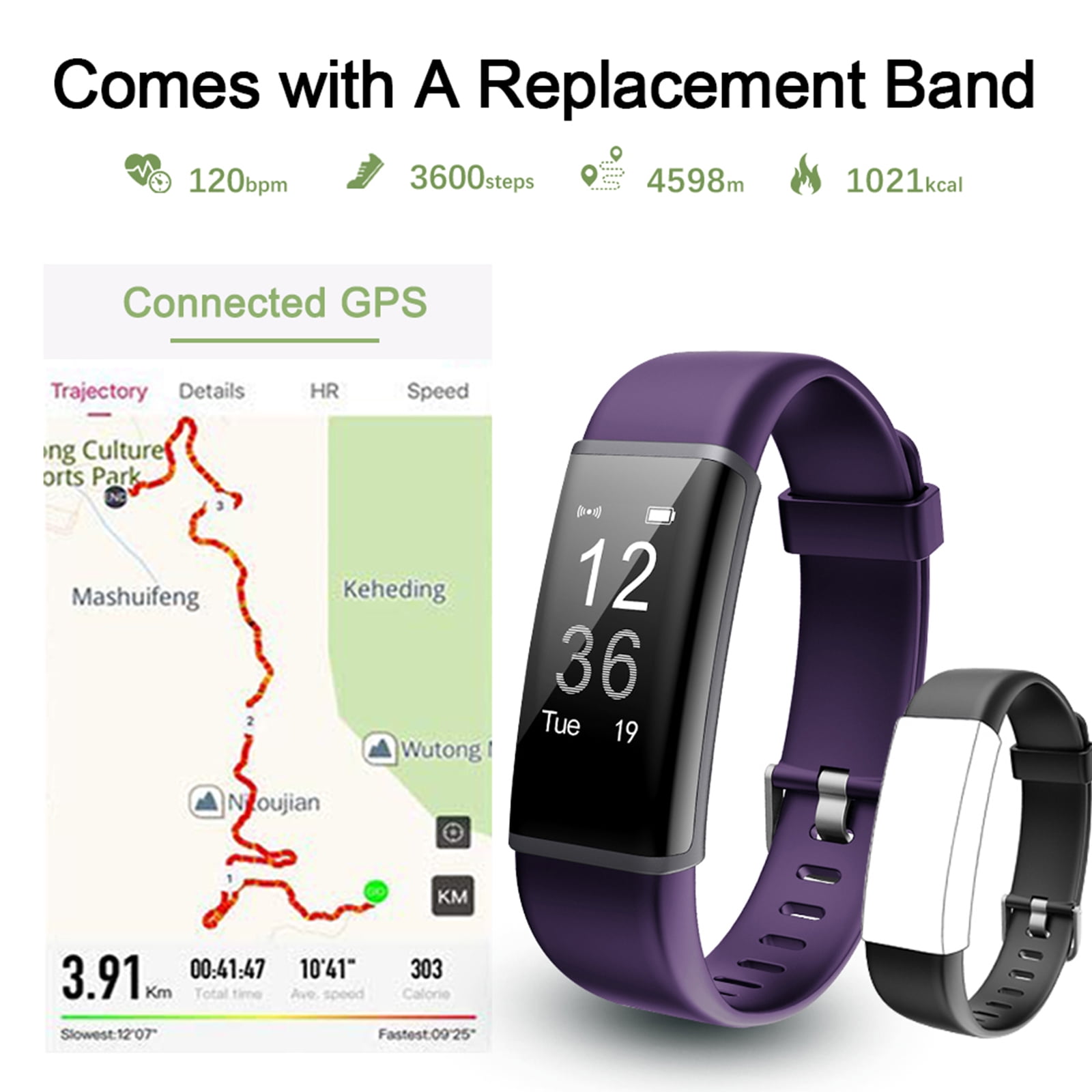 Lintelek Fitness Tracker Activity Tracker Smart Watch Heart Rate