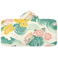 thumbnail image 5 of Yayeee Kids Hooded Towels Toddler Soft Absorbent Beach Bathing Wrap 50" x 23.5", Floral Wave, 5 of 5
