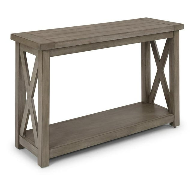 Homestyles Mountain Lodge Wood Console Table in Gray