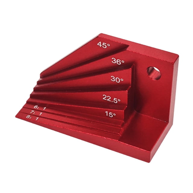 Buscador de ángulo de carpintería, medidor de bloques de bisel, 30 degree a 45 degree, profesional de aluminio profesional de carpintería para medir la