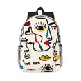 thumbnail image 1 of Disketp Aabstract Eyes Mochila Escolar de 15 Pulgadas, Mochila Ligera para Estudiantes, Viajes y Trabajo, Cómoda y Resistente para el Uso Diario, 1 of 6