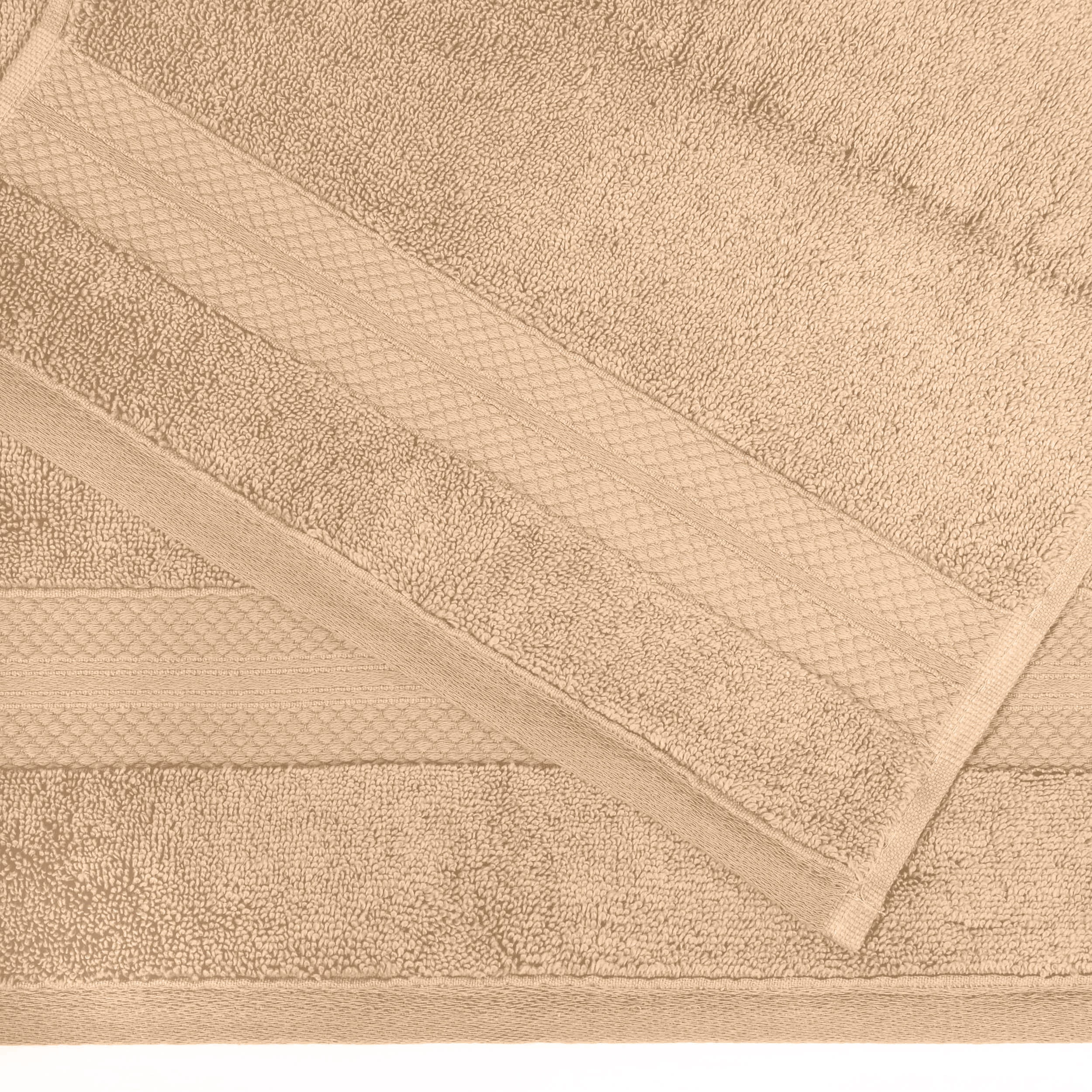 Superior Aria Turkish Cotton 3-Piece Towel Set, Ultra Soft Heavyweight Towels, Hazelnut