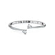thumbnail image 1 of Brazalete Swarovski Mesmera en forma de corazón con cristales transparentes, 1 of 5