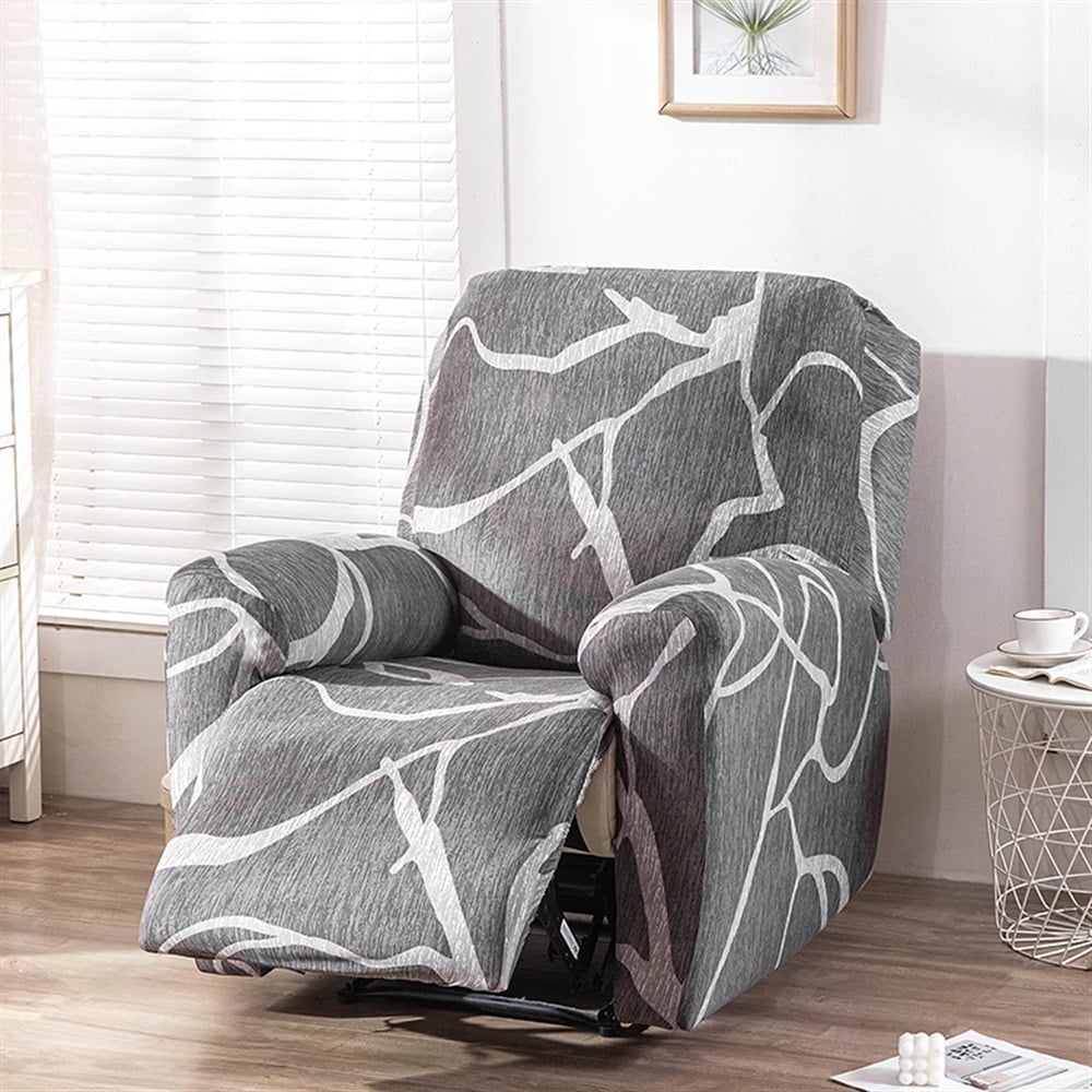 4 Pieces/set Recliner Sofa Cover For Living Room Elastic Reclining Chair Cover Furniture Protector