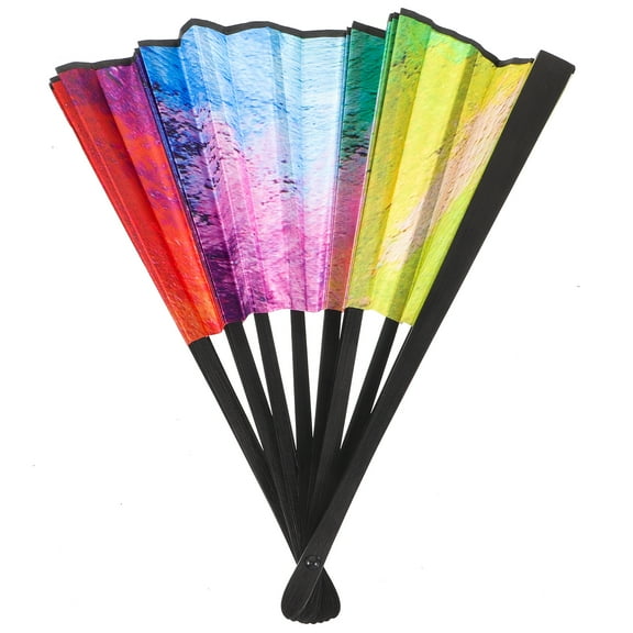Folding Hand Dance Fan Colorful Folding Fan Dancing Fan Performance Party Favor