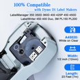 thumbnail image 2 of WWS-GREENCYCLE 2PK Ruban Blanc sur Étiquette Transparente Compatible pour Dymo D1 45020, 1/2 Pouce, Étiqueteuse 360D (2PK 45020), 2 of 4