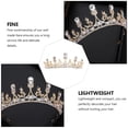 thumbnail image 2 of Durable Golden Alloy Rhinestone Tiara for Wedding Hair Decor with Reliable Quality and Stylish Design 6.5 Inches, 2 of 8