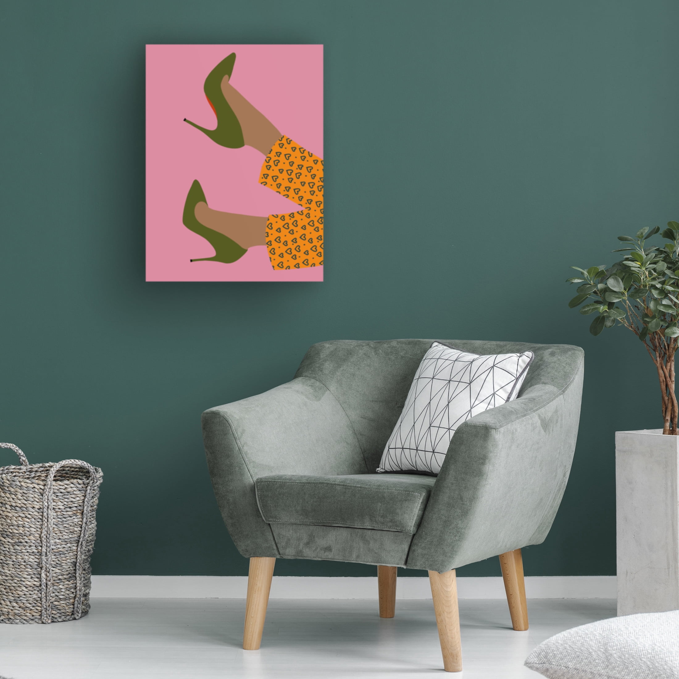 Trademark Fine Art Regina Moore  Shoe Love II Canvas Wall Art