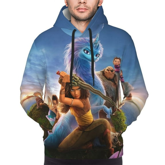 Unisex Raya and the Last Dra-go Pullover Hoodies 3D Print Novelty Sweatshirts Hoodie with Pocket for Men Women