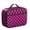 Pink and Black, variant on Pink and White Wavy Checkered Pattern Insulated Lunch Bag Teens,Bento School Lunch Bag for Teens for Work,Picnic or Travel 10.6x7.7x4.3 Inches,12 Can Capacity