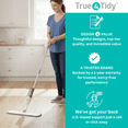 thumbnail image 5 of True & Tidy Spray Mop with 15 Inch, 360 Swivel Mop Head, Refillable Cleaner Bottle & Four Reusable Microfiber Pad, White, 5 of 8