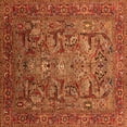 thumbnail image 1 of Ahgly Company Indoor Square Oriental Orange Traditional Area Rugs, 6' Square, 1 of 4