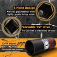 thumbnail image 3 of Juego de enchufes Aiourx, 12 unidades, 1/2 Drive, Deep Impact, 3/8 a 1, 3 of 7
