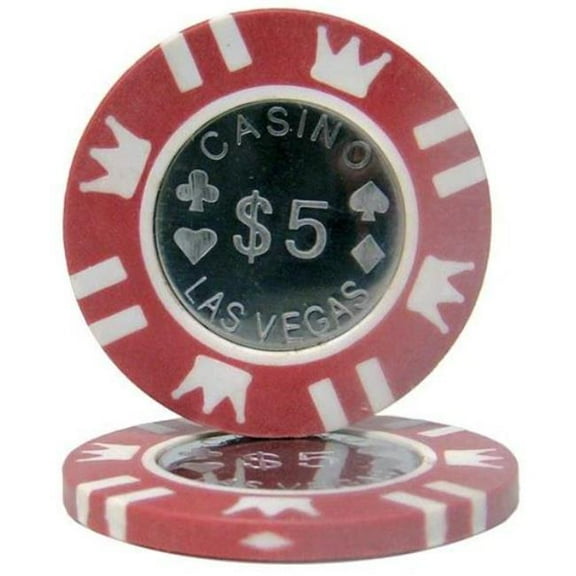 Brybelly  15 g Coin Inlay Heavyweight Metal 1000 Dollar Poker Chips - Pack of 25