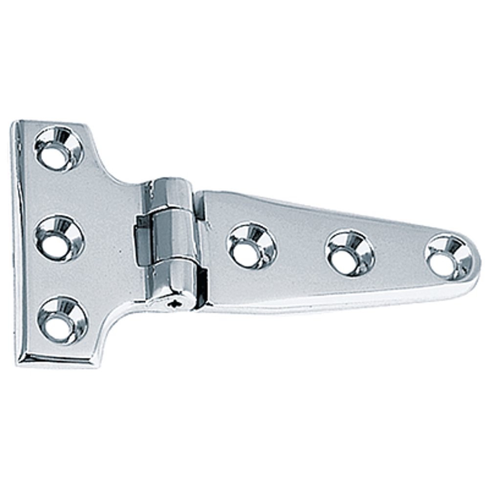 Perko 0197DP3CHR Chrome Plated Bronze 8" x 37/8" x 2" T Side "T" Hinge