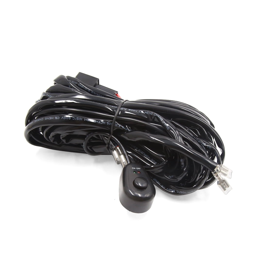 10FT 12V 40A Fuse Relay 2 Lead LED Light Wiring Harness Kit for Off Road Car