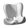 thumbnail image 3 of Cojín ergonómico para asiento, almohadilla para el coxis, respaldo cómodo y práctico para silla oficina, cojín apoyo para asientos coche y Gris, 3 of 8