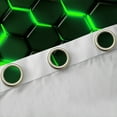 thumbnail image 4 of Manfei Neon Green Honeycomb Black Out Curtains, Abstract Geometric Curtains Pack of 2 (42x63 Each), Teens Boys Girls Kids Bedroom Curtains, Curtains Blackout Home Decor, 4 of 6