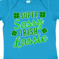 thumbnail image 4 of Inktastic Super Sassy Irish Lassy with Green 4 Leaf Clovers Boys or Girls Baby Bodysuit, 4 of 5