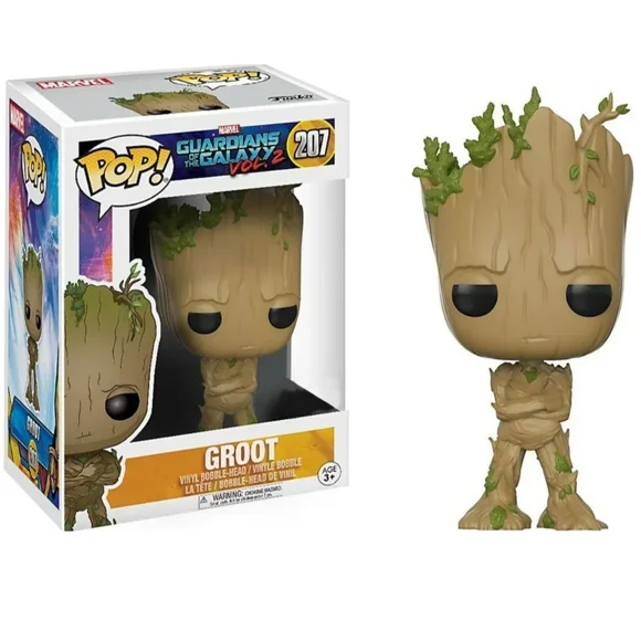 FUNKO POP Movie Marvels Guardians of Holidy Dancing Grootted 101# The Galaxy The Avengerrs Figure Collection Model Toys for Gift LUHAN