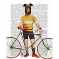 thumbnail image 2 of Fab Funky 20x24 Black Ornate Wood Framed with Double Matting Museum Art Print Titled - Greyhound Cyclist, 2 of 4