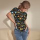 thumbnail image 3 of Balery Basketball Body de cuello redondo de manga corta para mujer Tops de manga corta Tops básicos-Medium, 3 of 7