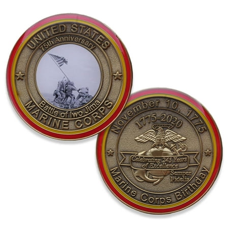 2020 Marine Corps Birthday Ball Challenge Coin! Iwo Jima 75th ...