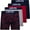 Red Hib, variant on Levi's Mens Boxer Briefs Breathable Stretch Underwear 4 Pack