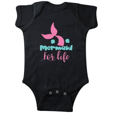 

Inktastic Mermaid For Life Mermaid Tail - Blue Pink Gift Baby Girl Bodysuit