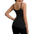 thumbnail image 3 of REFINED ATTIRE Women's Adjustable Straps Tummy Control Shaper Camisoles Long Slim-Fit No Trace Tank M Black, 3 of 5