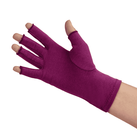 GRACE & ABLE Compression Gloves for Arthritis - Open Finger, Cotton-Blend, Lightweight, Breathable Hand Support