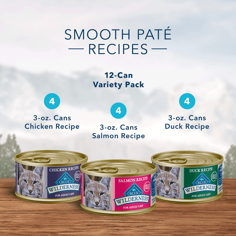 Blue Buffalo Wilderness High Protein Chicken Salmon Duck Pate