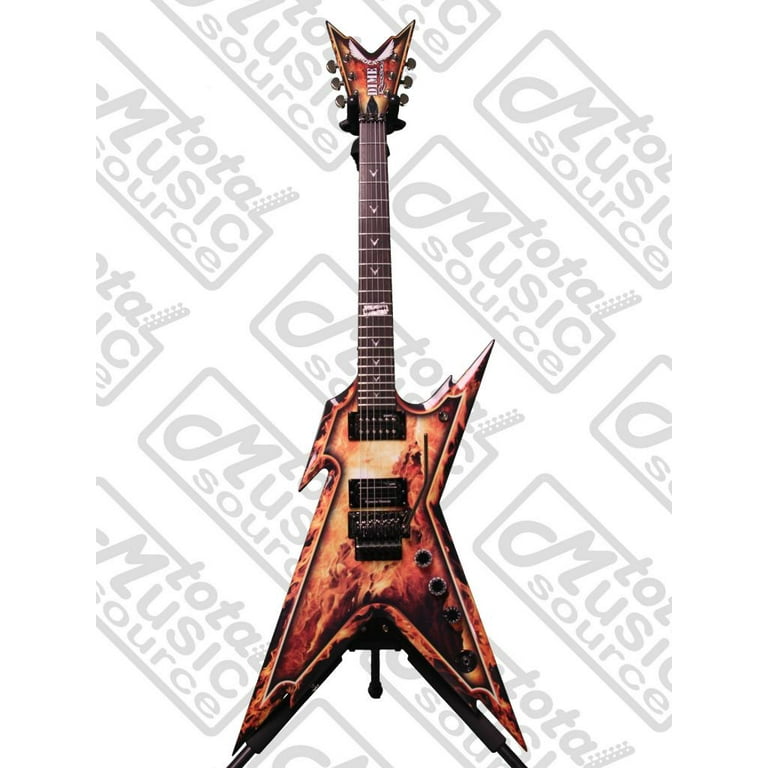 Dean Razorback Explosion Dimebag Darrell Pantera Dime Flames
