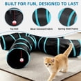 thumbnail image 5 of Cat Tunnel for Indoor Cats Large, with Play Ball S-Shape 5 Way Collapsible Interactive Peek Hole Pet Tube Toys, Puppy, Kitty, Kitten, Rabbit, 5 of 7