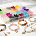 thumbnail image 4 of Glass Beads for Jewelry Making Crystal Gemstone Beaded Bracelets Kit with Accessories 8mm Round 24Colors ,480+Pcs, 4 of 7