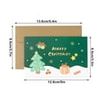 thumbnail image 3 of Tarjetas de Celebración Navideñas con Papel de Aluminio Xihbxyly Liquidación de Verano con Muñeco de Estampado y Árbol de Navidad, 3 of 6