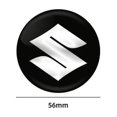 thumbnail image 3 of 4pcs 56mm Car Wheel Center Hub Cap Badge Emblem Decal Wheel Sticker For Suzuki Jimny Grand Vitara Sx4 Swift Alto,black, 3 of 5
