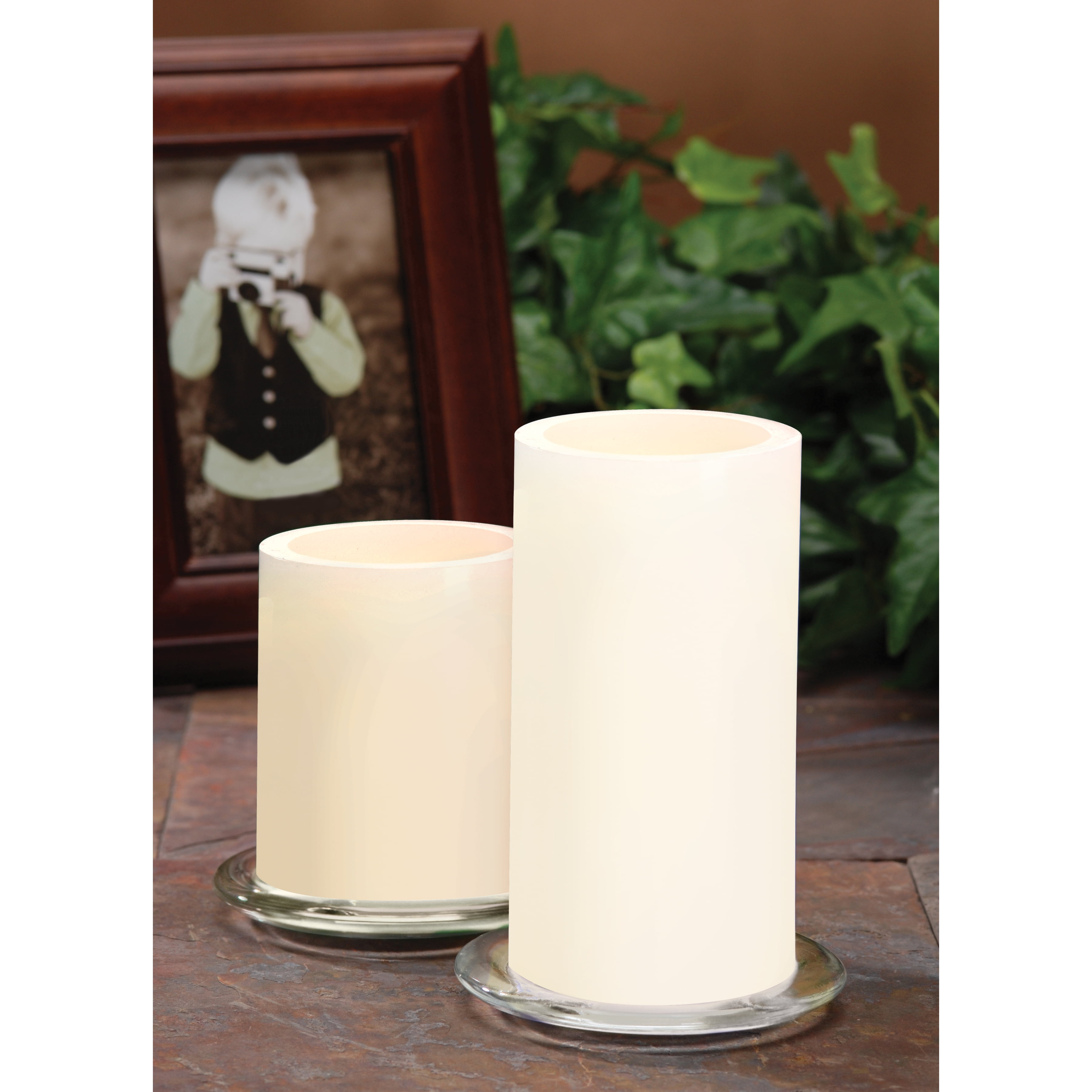 Pillars Candles & Holders 4Inch White Darice 620460 Battery Operated