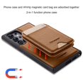 thumbnail image 4 of Decase Magnetic PU Leather Wallet Phone Case for Samsung Galaxy S23 Ultra, RFID Blocking, Mag-Safe Compatible, 2-in-1 Removable Card Holder,Shockproof Flip PU Leather Phone Cover,Brown, 4 of 9