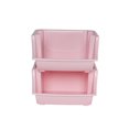 thumbnail image 4 of Mainstays 2-Pack Stacking Bins - Pink, 4 of 6