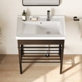 thumbnail image 5 of Deervalley 28"W x 34.5"H Freestanding Laundry Sink with Integrated Washboard and Black Metal Frame DV-1CS0388B, 5 of 20