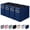 Dark Blue, variant on File Organizer, File Folders Organizer, Fabric Storage Box, Collapsible Paper Organizer with Metal Handle, Smooth PVC Rails, Only Box