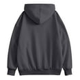 thumbnail image 3 of Mens Long Sleeve Zip-up Hoodie With Kanga Pocket Dark Gray XL, 3 of 6